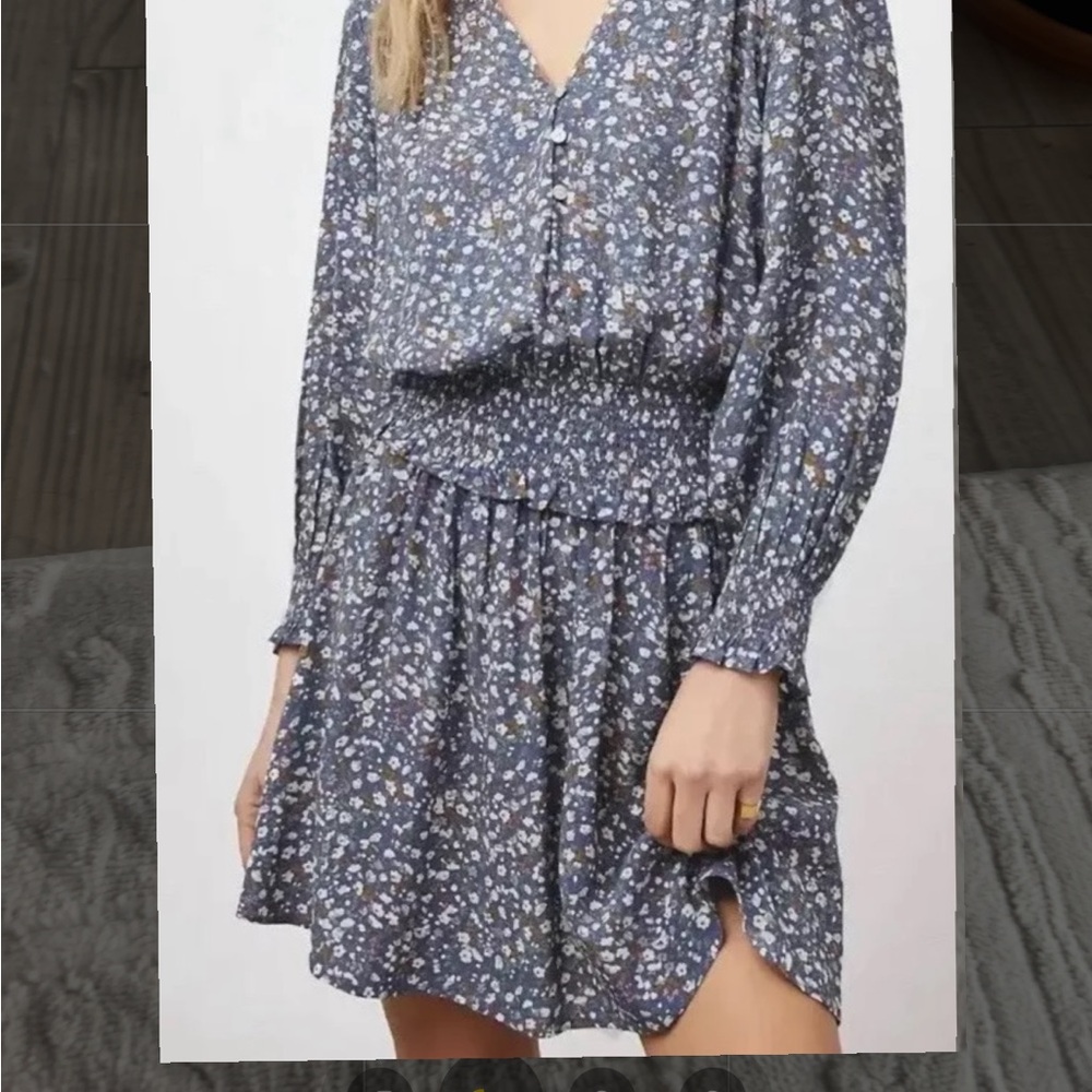 Rails Floral Blue Dress - worn once  - like new